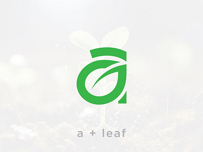 Letter a logo design a a geometric logo a leaf a leaf logo branding business combination creative design eco logo green leaf illustration leaf letter a letter mark logo modern natural organic vector