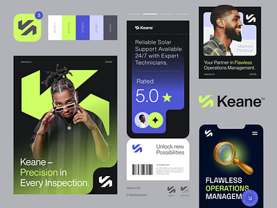 Keane™ - Logo & Branding for Project Management Inspection App. app logo branding check mark logo creative logo design graphic design icon inspection logo it logo logo logotype magnifier logo modern logo popular project management app logo software logo startup logo symbol tech company technology logo