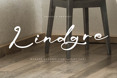 Lindgre - Modern Handwritten Script Font style