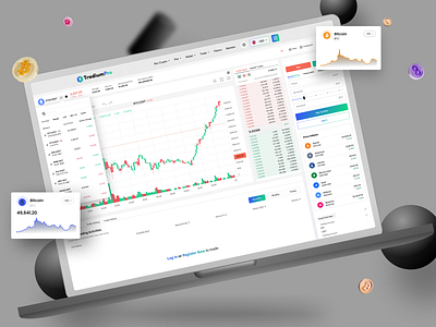 TradiumPro - Crypto Trading Dashboard Design 💹 bitcoin exchange blockchain crypto crypto dashboard crypto dashboard design crypto trading cryptocurrency cryptocurrency exchange website dashboard landing page design token exchange trading trading dashboard ui web crypto platform web design