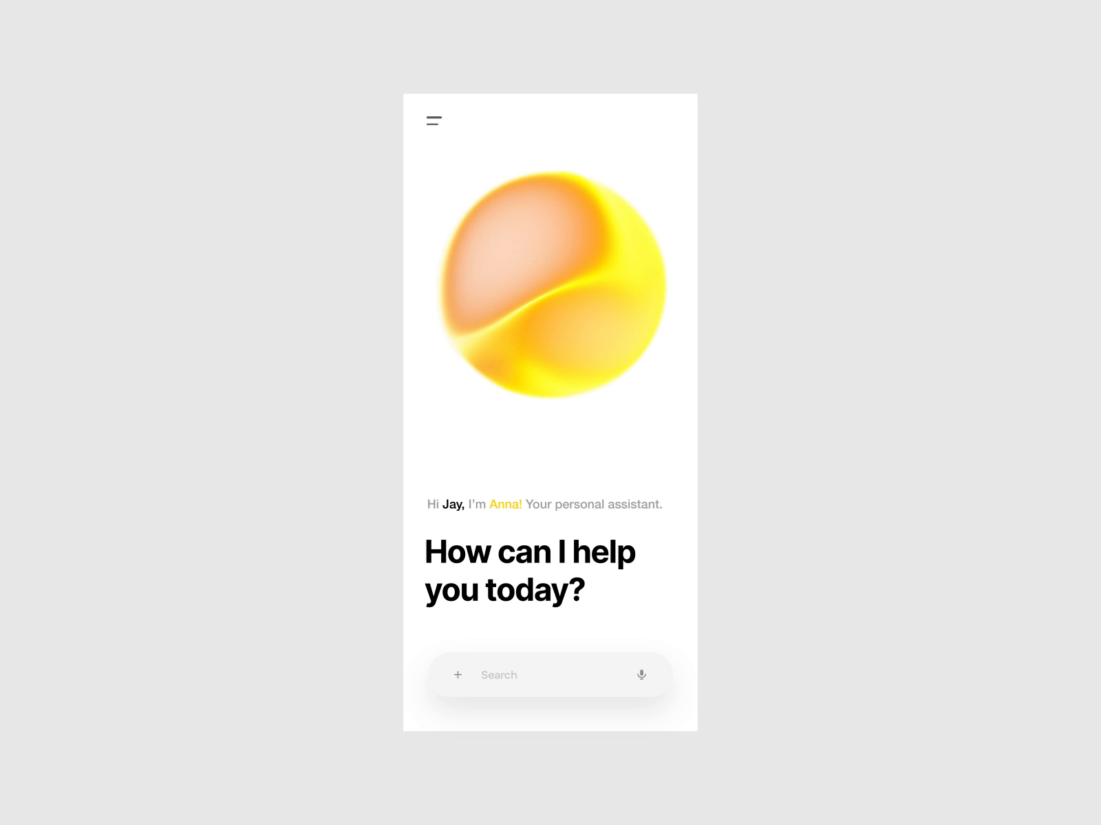 Example of AI Assistant Motion Visual