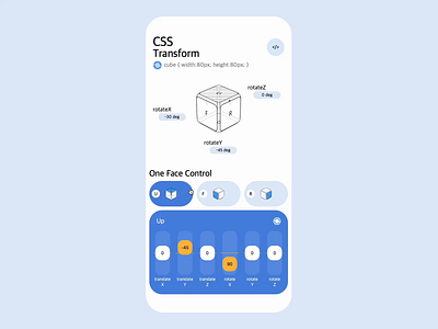 CSS Transform animation css javascript ui web design