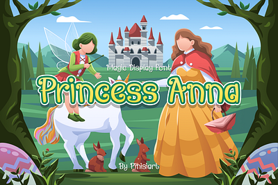 Princess Anna – Magic Display Font branding children disp display font font gaming poster youtube