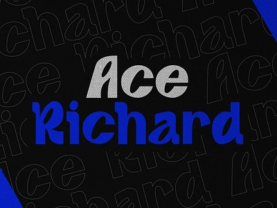 Ace Richard – Display Font brand identity children display font font gaming modern movie poster typeface vintage youtube