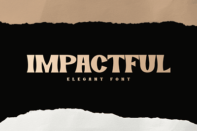 IMPACTFUL – Elegant Font branding classic design display font elegant font font gaming poster retro vintage youtube