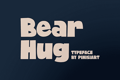 Bear Hug – Bold Font children classic display font font gaming modern poster retro typeface youtube