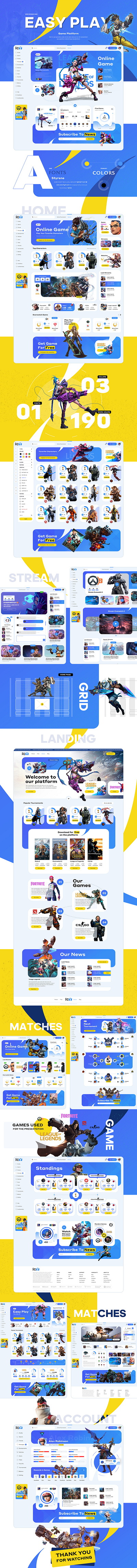 Easy play landing page adobe photoshop animation design figma design game game design graphic design illustration landing page design logo motion design motion graphic ui uiux design ux web design wix design wix developer wix studio design wix studio developer