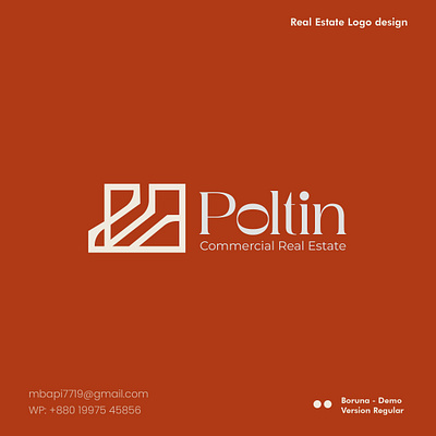 Poltin Real Estate Logo Design & Brand Identity (Its available) brand brand identity brand positioning branding businesscard businesscarddesign creative design graphic design illustration logo logo design marketing collateral minimal modern professional real estate agency ui unique vector