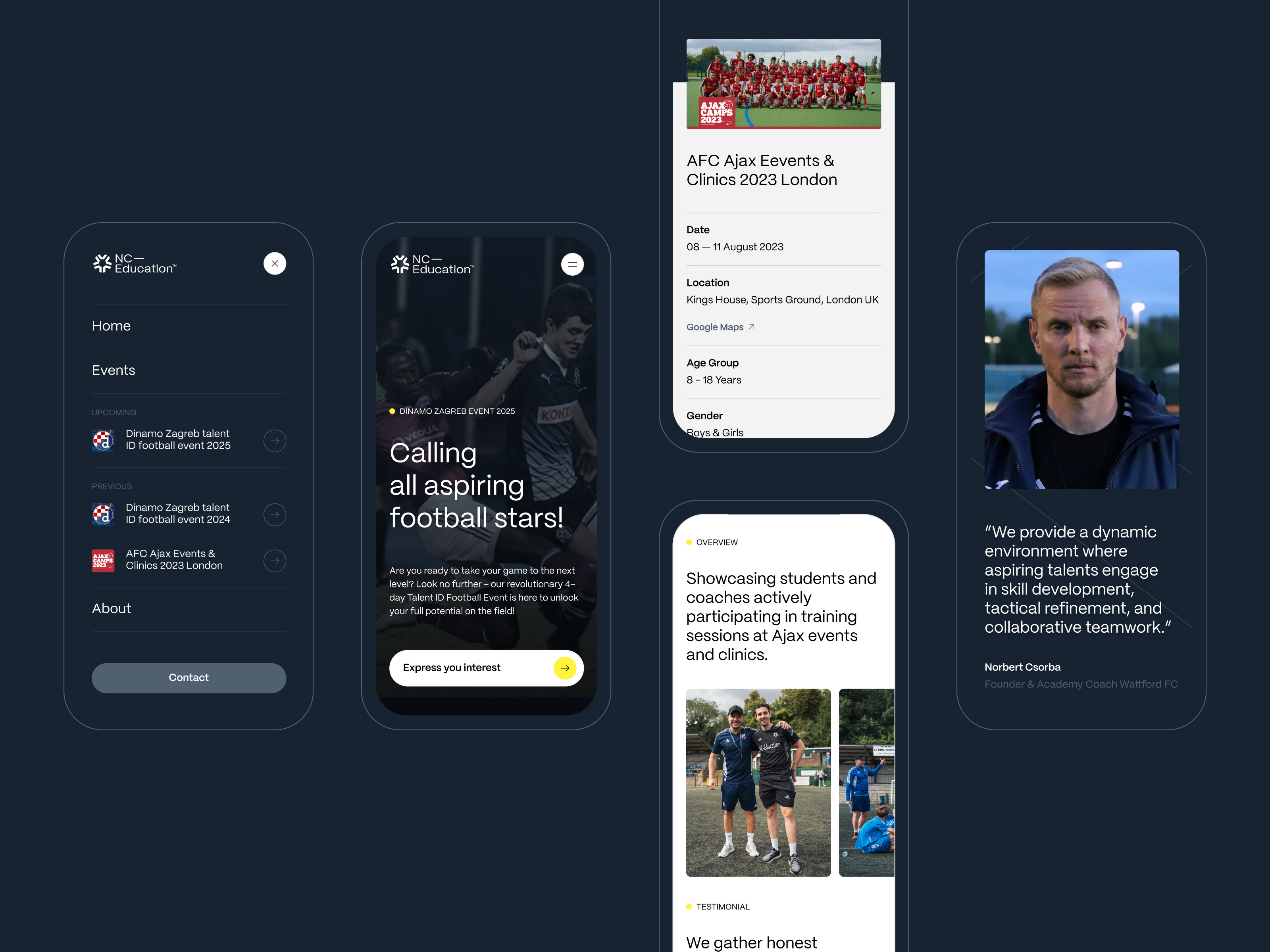Example of Website Design & Development