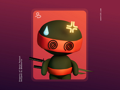 Ronin Pentest 3D Sticker Pack 3d branding design graphic design illustration sticker