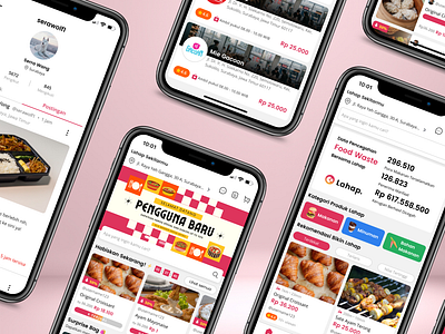 LAHAP - Layanan Anti Hamburan Pangan design illustration mobile app research ui uiux ux
