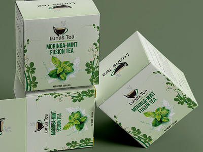 Moringa Box Tea moringa tea packaging design