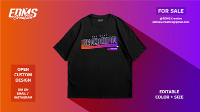 The Next Generation | Tshirt Design apparel clothing brand design for sale design inspiration designer dribbbleshot fashion design graphic design illustration logo design minimalism product design streetwear style trend design tshirtdesign typography