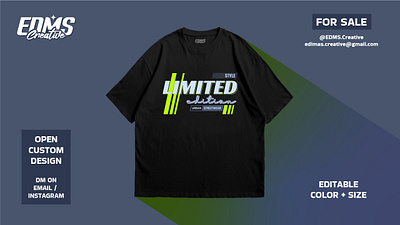 Limited Edition Style | Tshirt Design apparel clothing brand design for sale design inspiration designer dribbble shot edition fashion design graphic design illustration logo design minimalism product design streetwear style trend design tshirt design typography