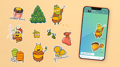 telegram stickers design graphic design illustration mascot stickers vector