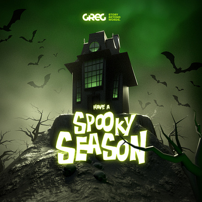 Have a Spooky Season branding cgi creative direction halloween illustration