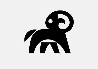 LOGO - BOUC - BELIER - RAM animal animals belier bouc branding design graphic design icon identity illustration logo marks ram symbol ui