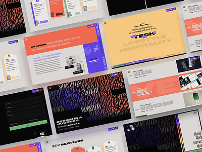 Daydrift Website carousel colorful deck gradient portfolio slides website worksheet