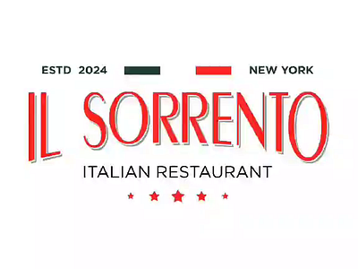 "Il Sorrento" an Italian Restaurant in New York brand designer branding food graphic designer italian italian restaurant logo designer logo maker logo motion new york reel reels restaurant restaurant branding restaurant logo video