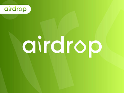 AIRDROP- Logo Design Concept airdrop blockchain branding creative crypto currency decentralized defi firelab focus lab hola lab logo logo design logo designer market modern slack startup token web3