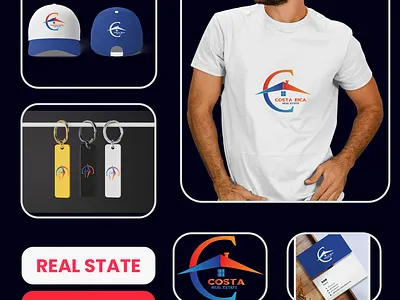 COSTA Rica Real Estate Logo Brand Identity branding graphic designer identity logo brand logo design