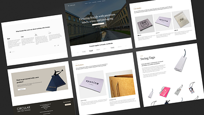 Website Redesign - Circular Branding Group branding clean landing page monochrome ui ux ux design web design website redesign