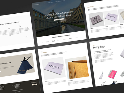 Website Redesign - Circular Branding Group branding clean landing page monochrome ui ux ux design web design website redesign