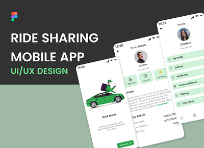 Car Booking | Ride Sharing Mobile App UI Design app design app designer car app design car booking figma interface design landing page mobile app mobile ui ride sharing ride sharing mobile app ui ui design ui designer uiux uiux design uiux designer ux ux design website