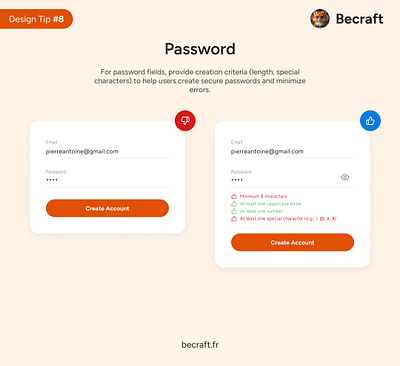 UI Design Tips #8 - Password design design ui design ux do dont tips ui ux