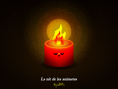 Animeta 🕯️ anima animation candle illustration motion graphics sants soul tradition vector