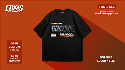 Focus on the Good | Tshirt Design apparel clothing brand design for sale design inspiration designer dribbble shot fashion design graphic design illustration logo design minimalism product design streetwear style trend design tshirt design typography