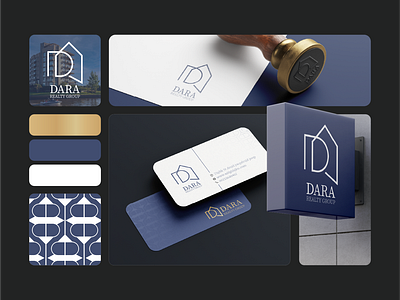 Dara Realty Group Brand Identity brandidentity brandstory designforlife dribbbledesign graphicdesign homeindustry minimaldesign patterndesign simplify visualstorytelling