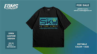 The Sky | Tshirt Design apparel clothing brand design for sale design inspiration designer dribbble shot fashion design graphic design illustration logo design minimalism product design streetwear style trend design tshirt design typography