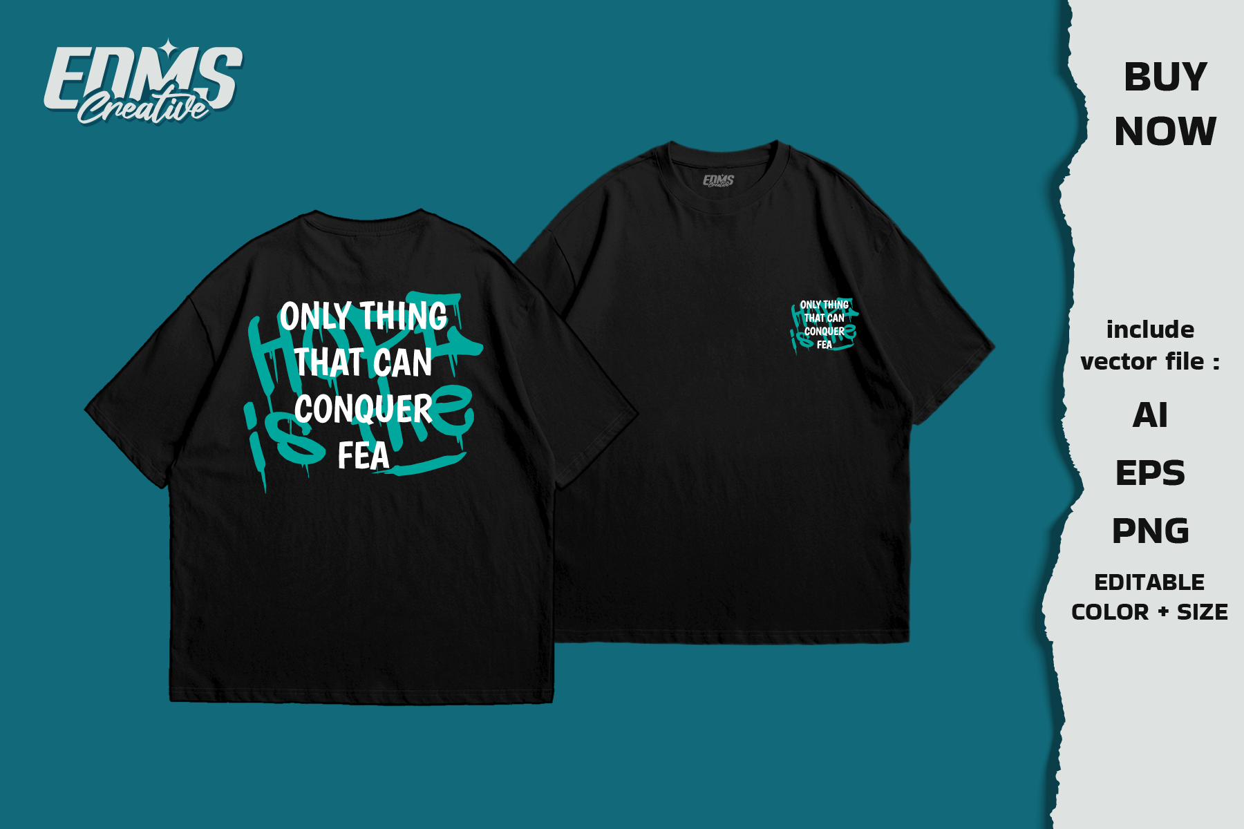 Example of Typography Streetwear T Shirt Design