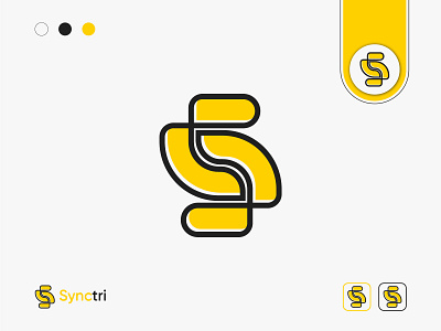 S Logo Design alphabet balck color logo business branding business logo characters custom logo graphic design lasthusain letter logo logo logo design logo in spiration logo maker orange color logo professional logo s icon s letter s logo symbol synctri