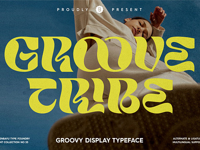 Groove Tribe Font alternate branding design display elegant font illustration logo luxury psychedelic retro street typeface typography unique vintage wear youth