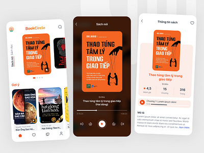 Audio Books Mobile App audio book graphic design mobile app ui ui design