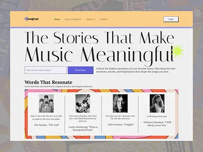 Unveiling SongNest branding color graphic design logo music retro ui ux