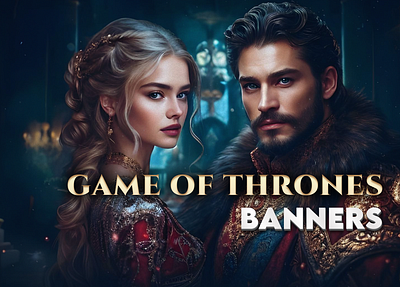 Casino banners (Game of Thrones)👑 art banner banners casino casino banners casino online csino banner game of thrones graphic design ui