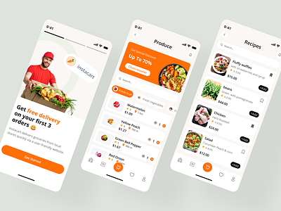 Food Delivery Mobile App🌟 app design application cooking food food and drink food app design food delivery food delivery app food service app mobile app mobile app design mobile ui order recipe restaurant ui ui design ui ux uiux ux