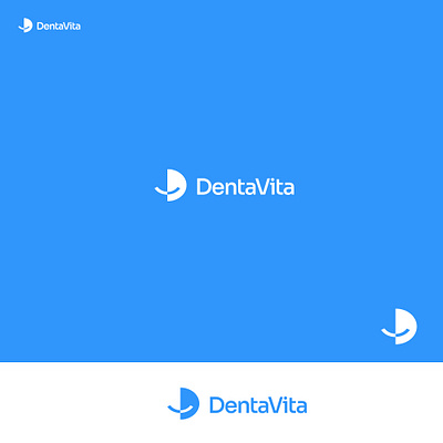 DentaVita branding dentist design graphic design icon logo technology teeth