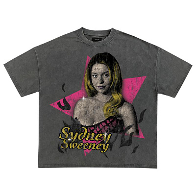 Sydney Sweeney streetwear tshirt design branding carson custom design graphic design ken logo ss streetwear sweeney sydney tshirt visual