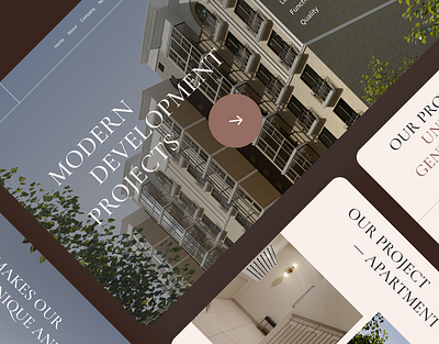 Modern development projects design site ui ux web design website