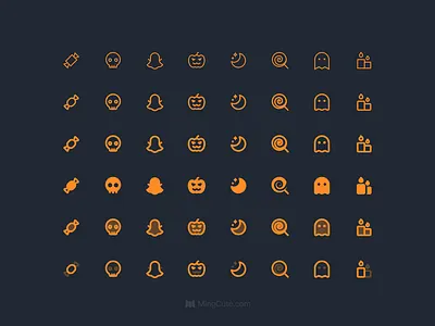 🎃 Happy Halloween! ghost halloween icon design icon library icons mingcute