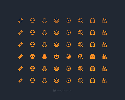 🎃 Happy Halloween! ghost halloween icon design icon library icons mingcute