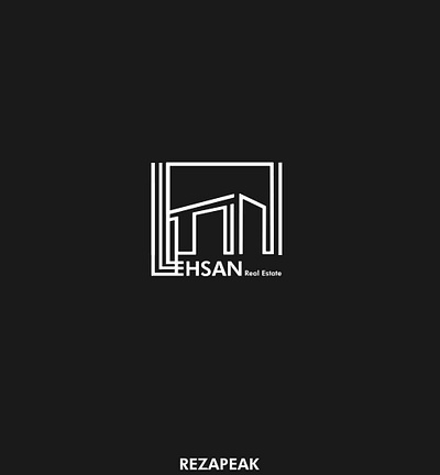 Ehsan real estate consultant branding graphic design logo minimal typography