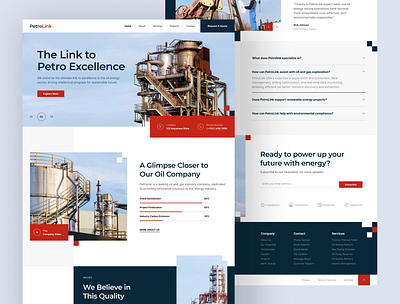 PetroLink – Oil & Gas Company Website businesss website digital transformation energy exploration energy sector energy solutions engineering figma industrial design industry innovation oil industry oilandgas petrolink professional design project showcase ui inspiration ui showcase ui trends website template