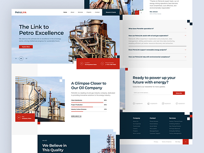 PetroLink – Oil & Gas Company Website businesss website digital transformation energy exploration energy sector energy solutions engineering figma industrial design industry innovation oil industry oilandgas petrolink professional design project showcase ui inspiration ui showcase ui trends website template