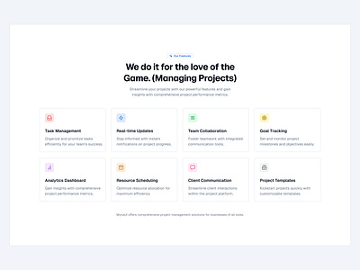 Features Section UI 📥 cards design feature grid landing landing page minimal saas ui web design