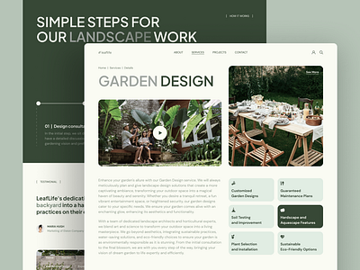 LeafLife – Garden Landscape Design Service Website ecoarchitecture framer framer design garden design garden inspiration gardening life green spaces home to garden landscape details landscape services landscape template lanscape architecture leaf life outdoor design sustainable gardens ui inspiration ui showcase ui trends